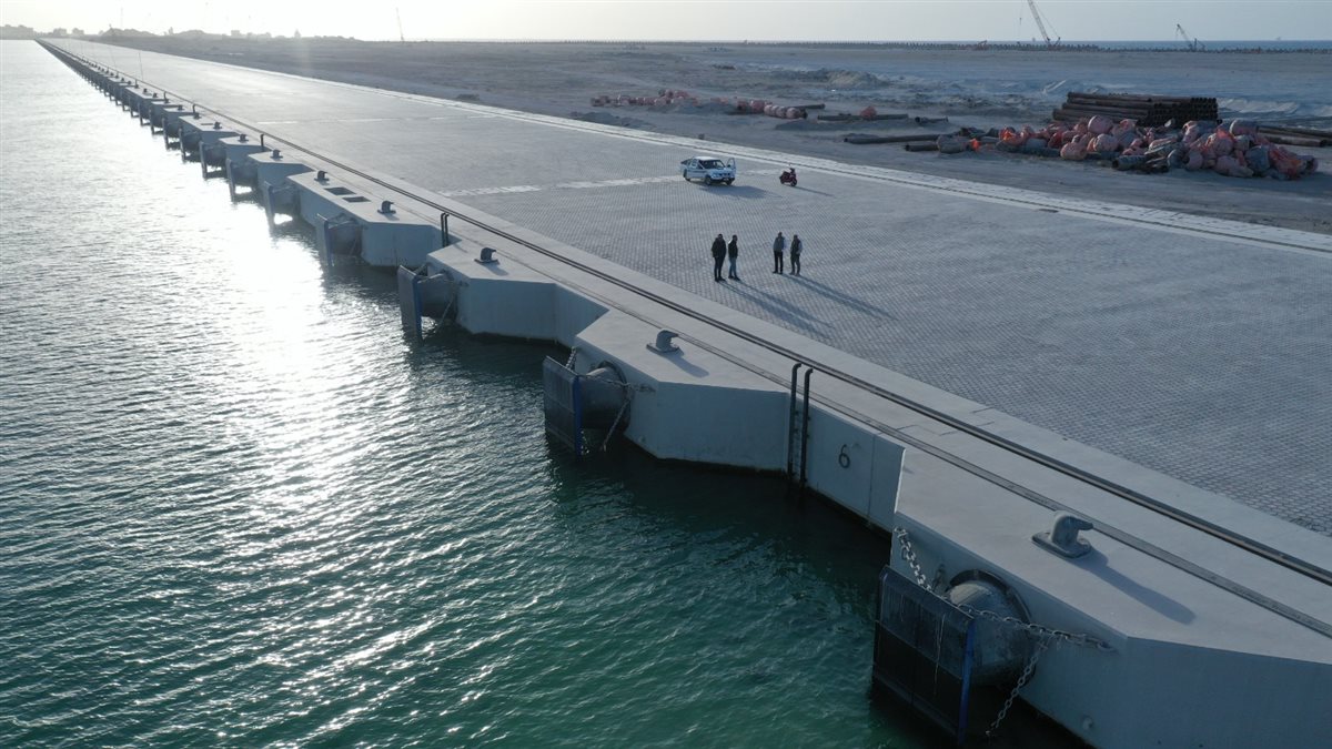 رصيف محطة حاويات تحيا مصر 2 بميناء الدخيلة